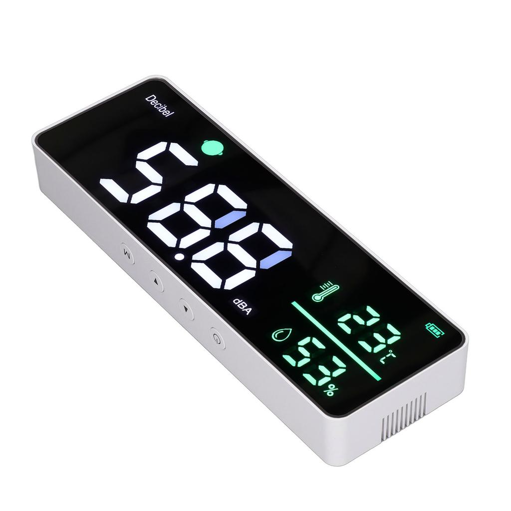 Wall Hanging Sound Level Meter 11in Large LED Display Screen Temperature Humidity Meter for Classroom