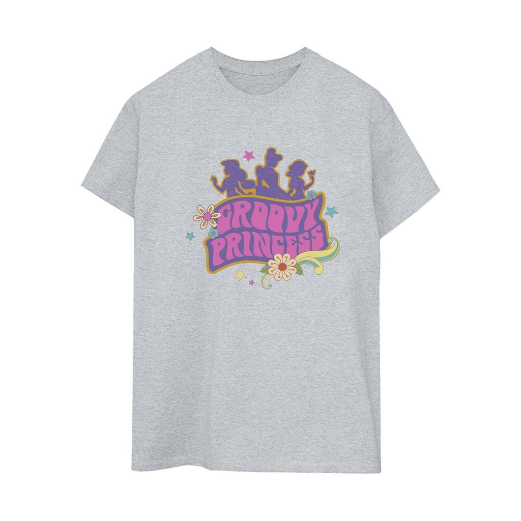 Disney Womens/Ladies Princesses Groovy Princess Cotton Boyfriend T-Shirt