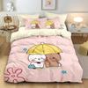 2/3pcs bubu duvet cover and pillowcase, cartoon bedding set 2/3pcs, cute home bedroom decoration, gift for boys and girls