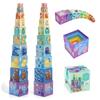 DJECO 10 Rainbow Blocks Stacking Cube Blocks Stacking Educational Toys 0 Years Old 1 Years Old 18 Months 2 Years Old 3 Years Old 4 Years 5 Years Old