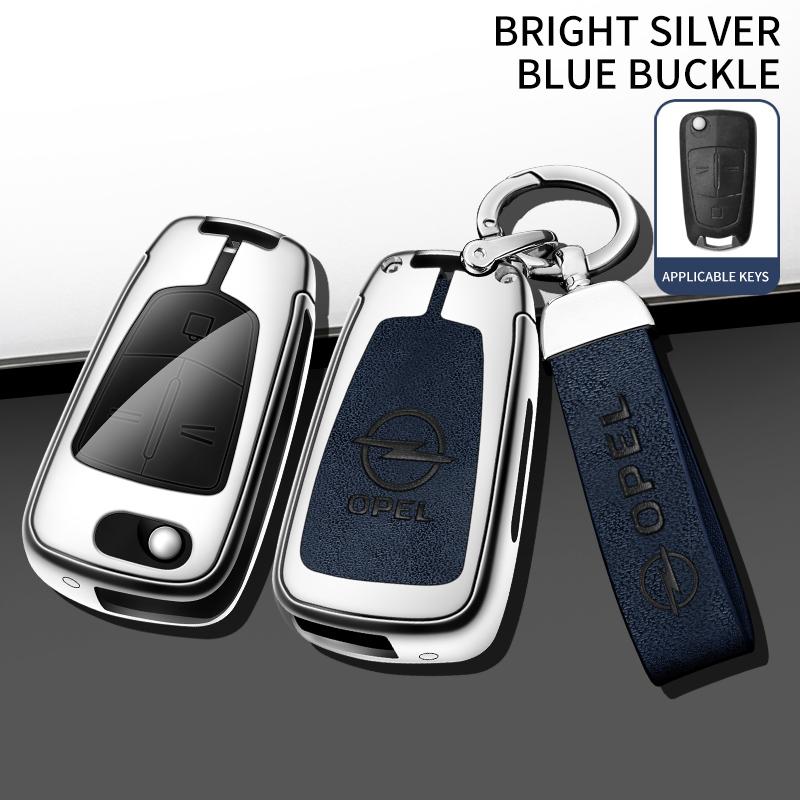 For Opel OPCline ASTRA CORSA INSIGNIA MOKKA VECTRA GTC Tigra Car Key Chain Metal Key Shell Car TPU Zinc Alloy Key Case Bag