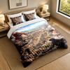 3Pcs Bedding SetAttack on Titan Soft Bed Sheet and Two Pillowcases Home Bedroom Decor