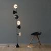 Скандинавский торшер Креативные 6 ламп Железный черный торшер Для гостиной Спальни Домашнего декора Черный торшер
