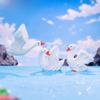 Charming Resin Swan Figurines Diy Creative Micro Landscape Desk Decorations