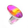 Bi-Color Tourmaline Handmade 925 Sterling Silver Jewelry Ring Size 7.5 W6o87