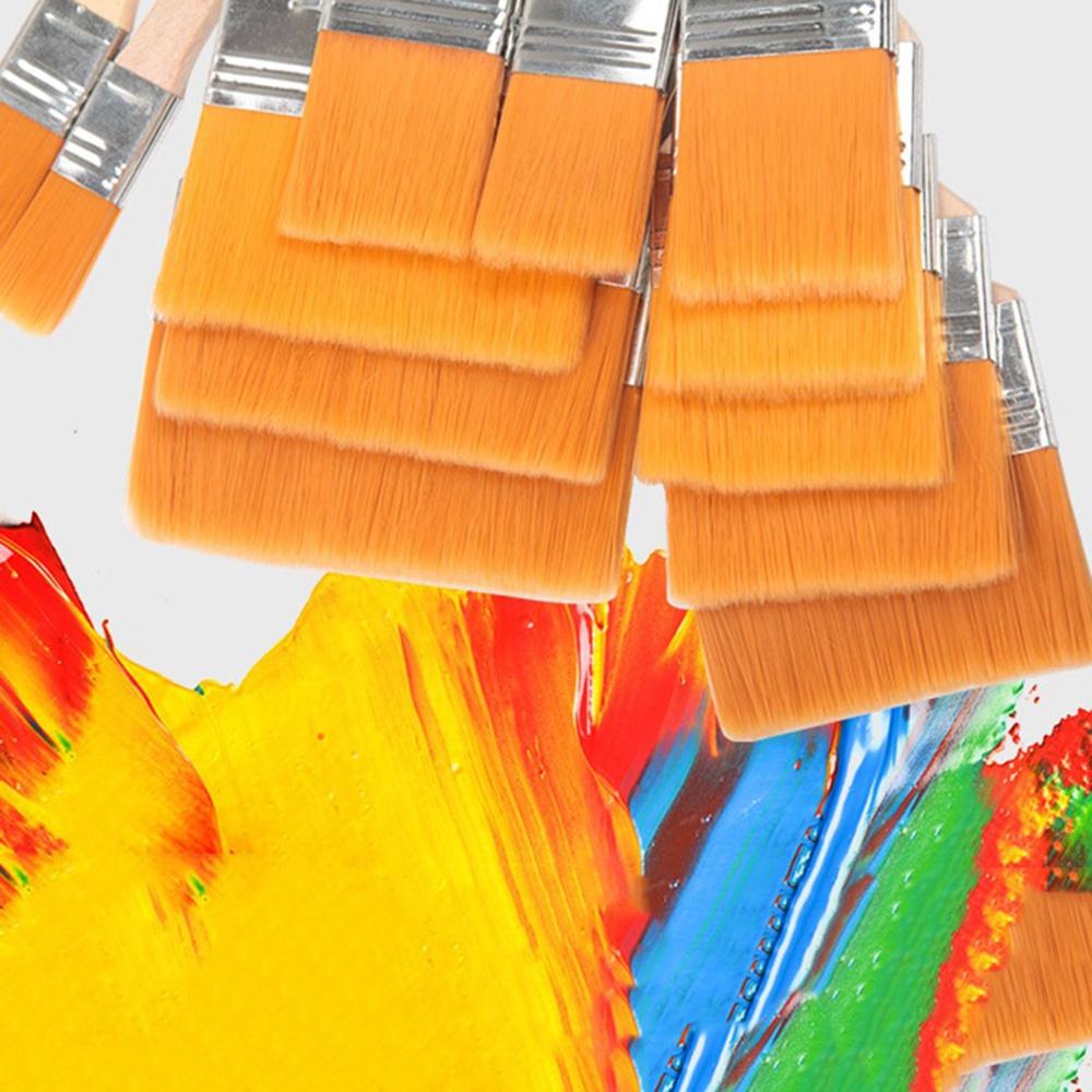 12pcs Memory Nylon Paint Brushes Set For Acrylic Drawing Watercolor Wooden Painting Brush Tools Art Supplies Drawing Brush Kits