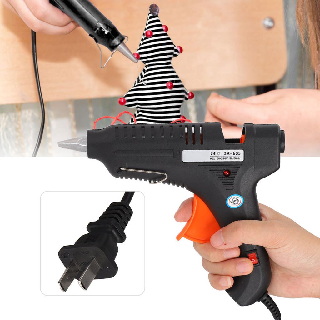 100W Hot Melt Glue Gun Stick Electric High Temperature Heating DIY Hand Tool