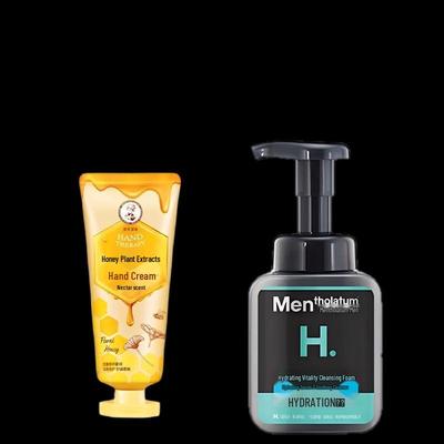 Набор Mentholatum: Цветочный крем для рук и Очищающее средство для мужчин