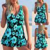 2024 New Beach Swimwear Summer Women's Fashion Tankini Swimwear Fashion Design Printed Swimwear Women's Two Piece Set Monokini