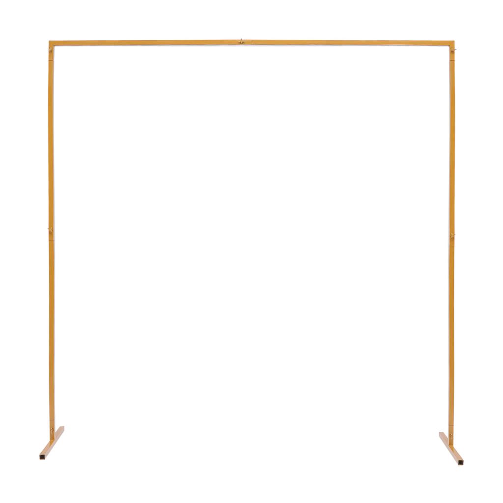 Свадебная арка-стойка с основаниями, Легкая сборка 6,6 x 6,6 футов Квадратная садовая арка Металлическая беседка для свадебной вечеринки, украшение мероприятия