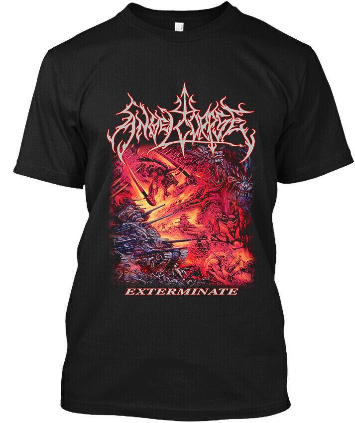 Новая Популярная Футболка Angelcorpse Exterminate American Music Винтажный Логотип S-4XL Унисекс Футболка