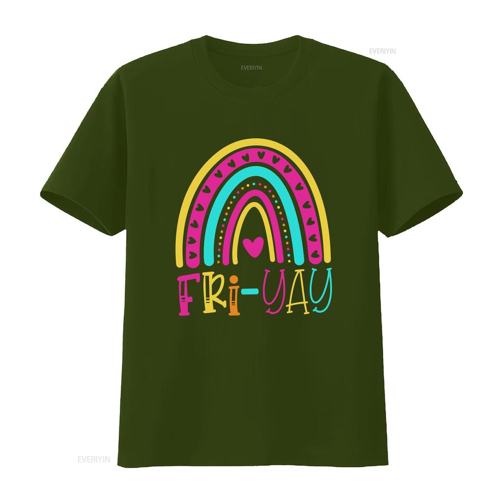 FriYAY T Shirt Fri Yay Cute Teacher Its Fun Friday TGIF s for Women Appreciation vintage Washed Top For Everyday Wear homme
