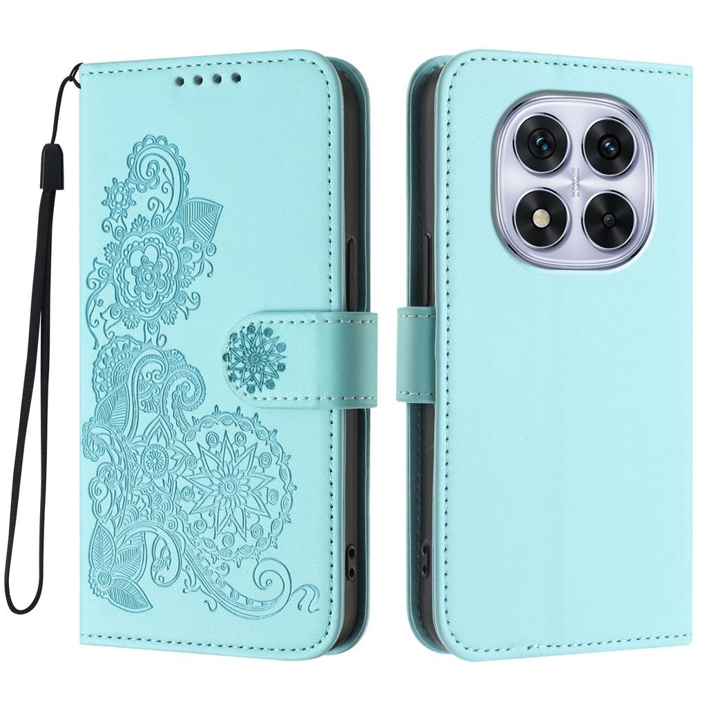 Для Xiaomi Redmi Note 14 Pro 4G чехлы для телефонов Mandala Flower кожаный кошелек мобильный чехол с ремешком