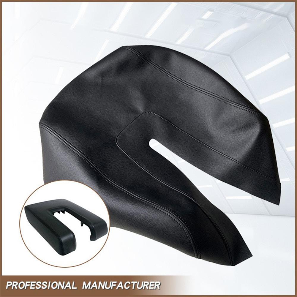 Кожаная накладка на крышку центральной консоли, подлокотник, черная для Toyota Tundra 2014-2021