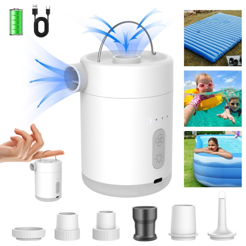 High Power Electric Air Pump Compact Design USB Rechargeable Pump Mini Wireless Pump Outdoor Use