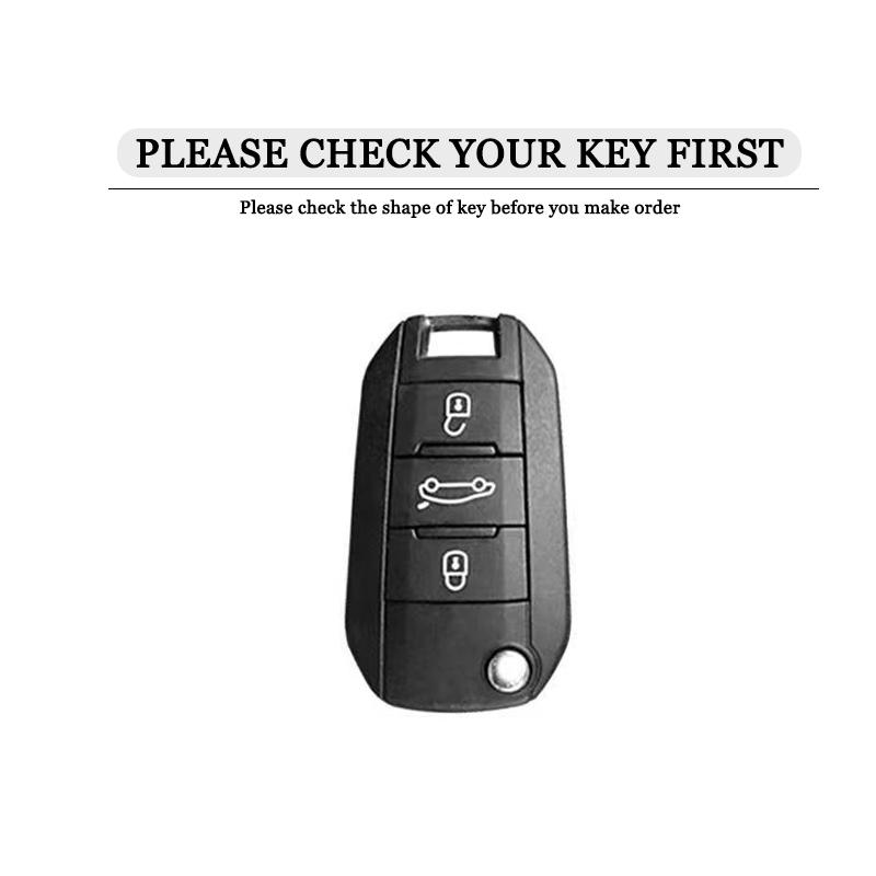 Автомобильный чехол для брелока Подходит для Peugeot 3008 2008 208 508 408 308 T9 4008 5008 Подходит для Citroen C3 C5 Cactus Berlingo Брелок Авто Автоаксессуары