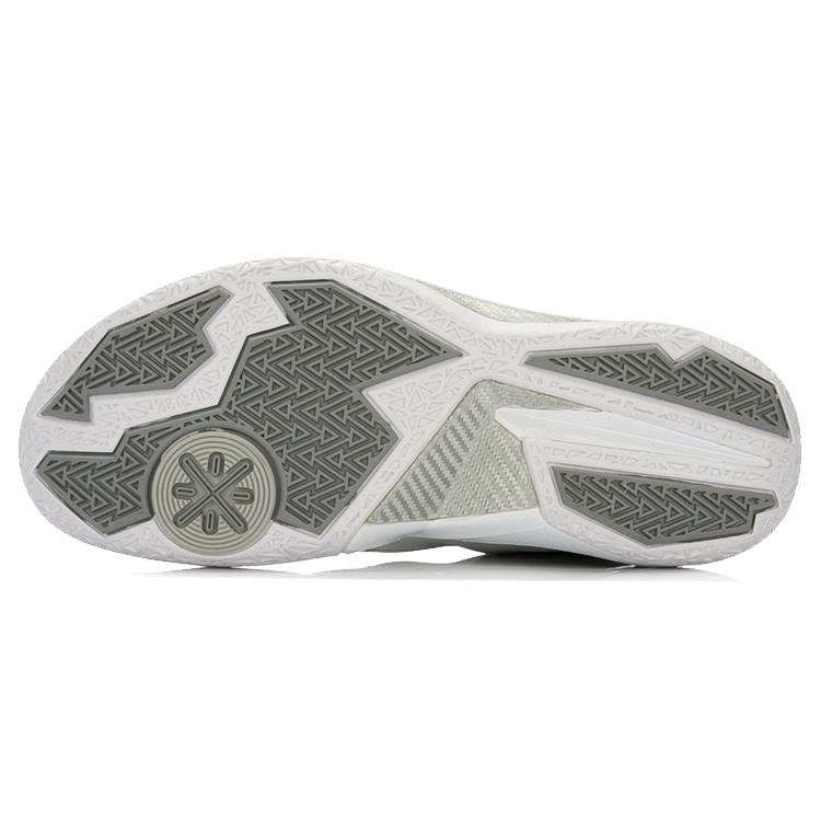 Li Ning WOW 4 Way Of Wade 4 Средние Баскетбольные Кроссовки Унисекс Серый Белый ABAL037-19