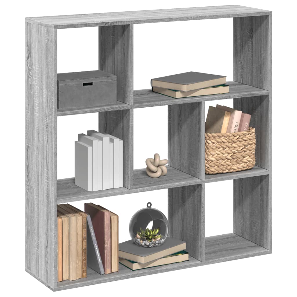Room Divider Bookshelf Gray Sonoma 102 x 29 x 103.5 cm