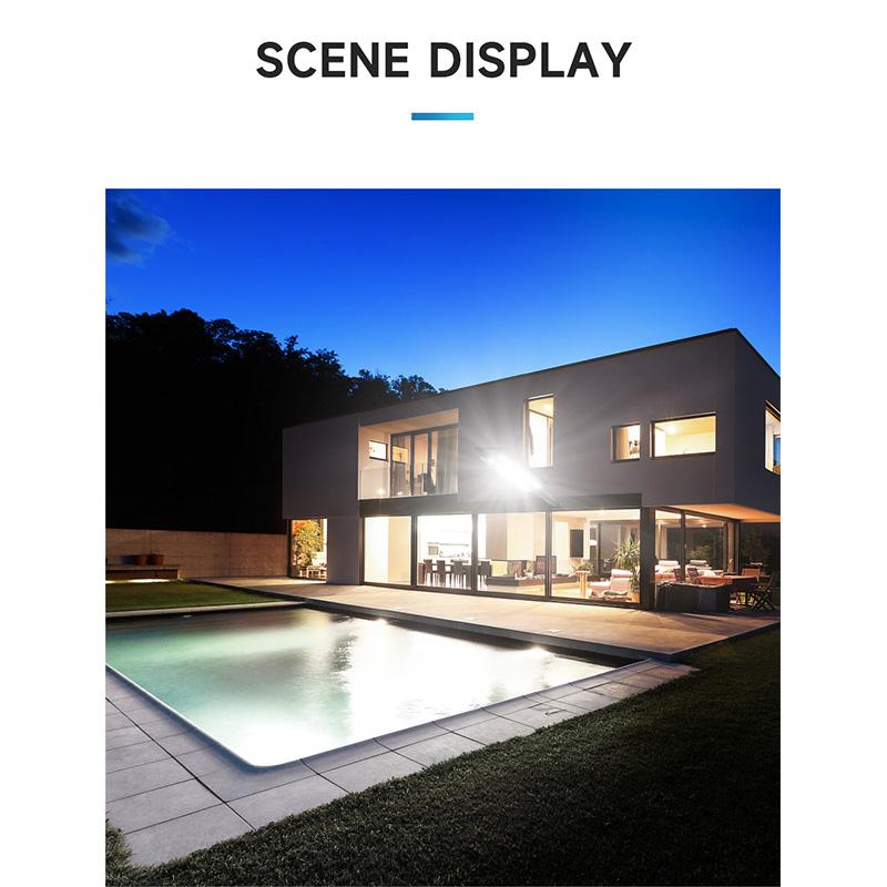 10000LM Outdoor Solar Lamp Waterproof Garden Floodlight Motion Sensor LED Solar Lamp Photosensitive Courtyard Lamp 4500mAh Solar Wall Lamp