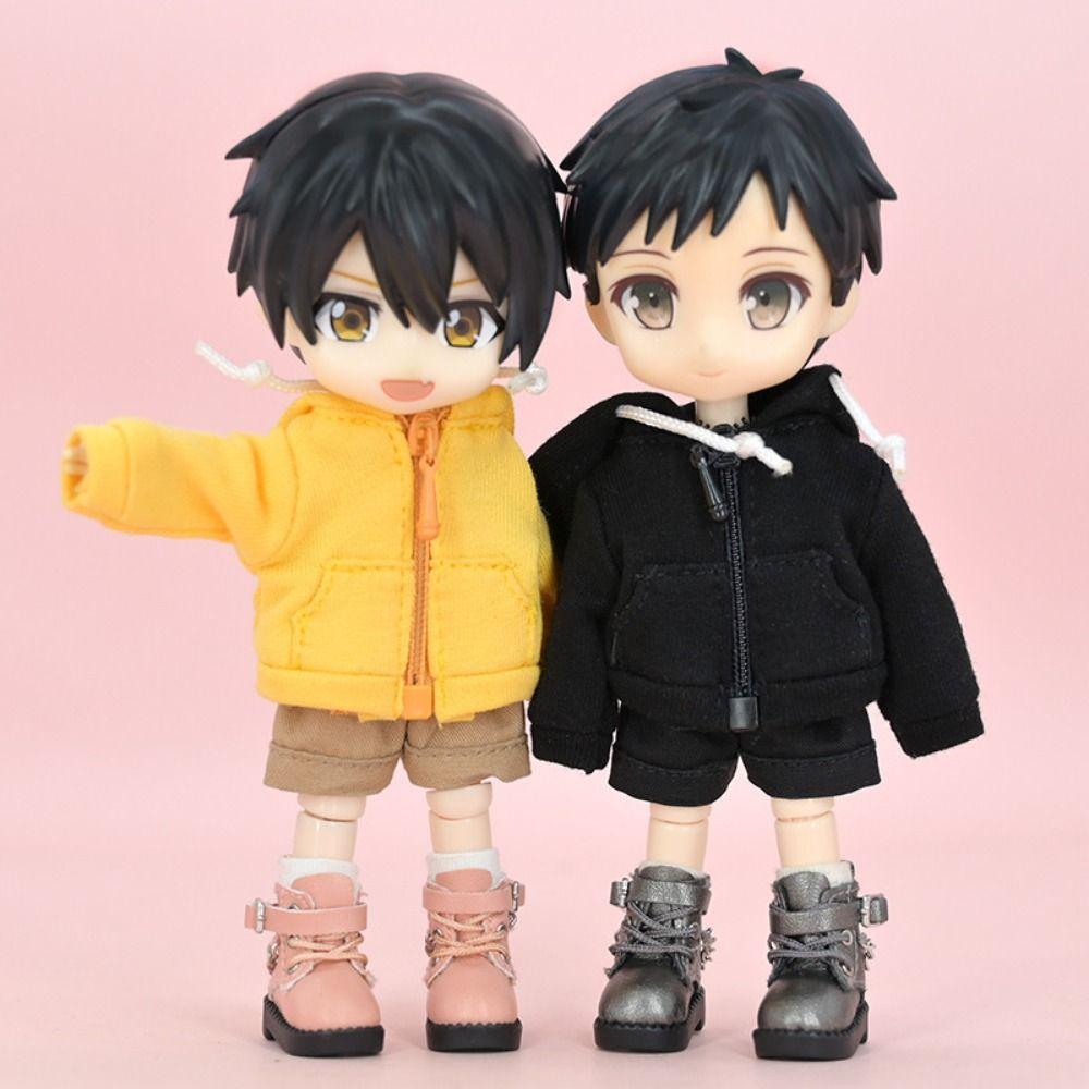 1 пара Мини кукольной обуви OB11 из ПУ кожи, 1/12 BJD кукольная обувь, Милые BJD кукольные туфли на цепочке, Подарки для детей