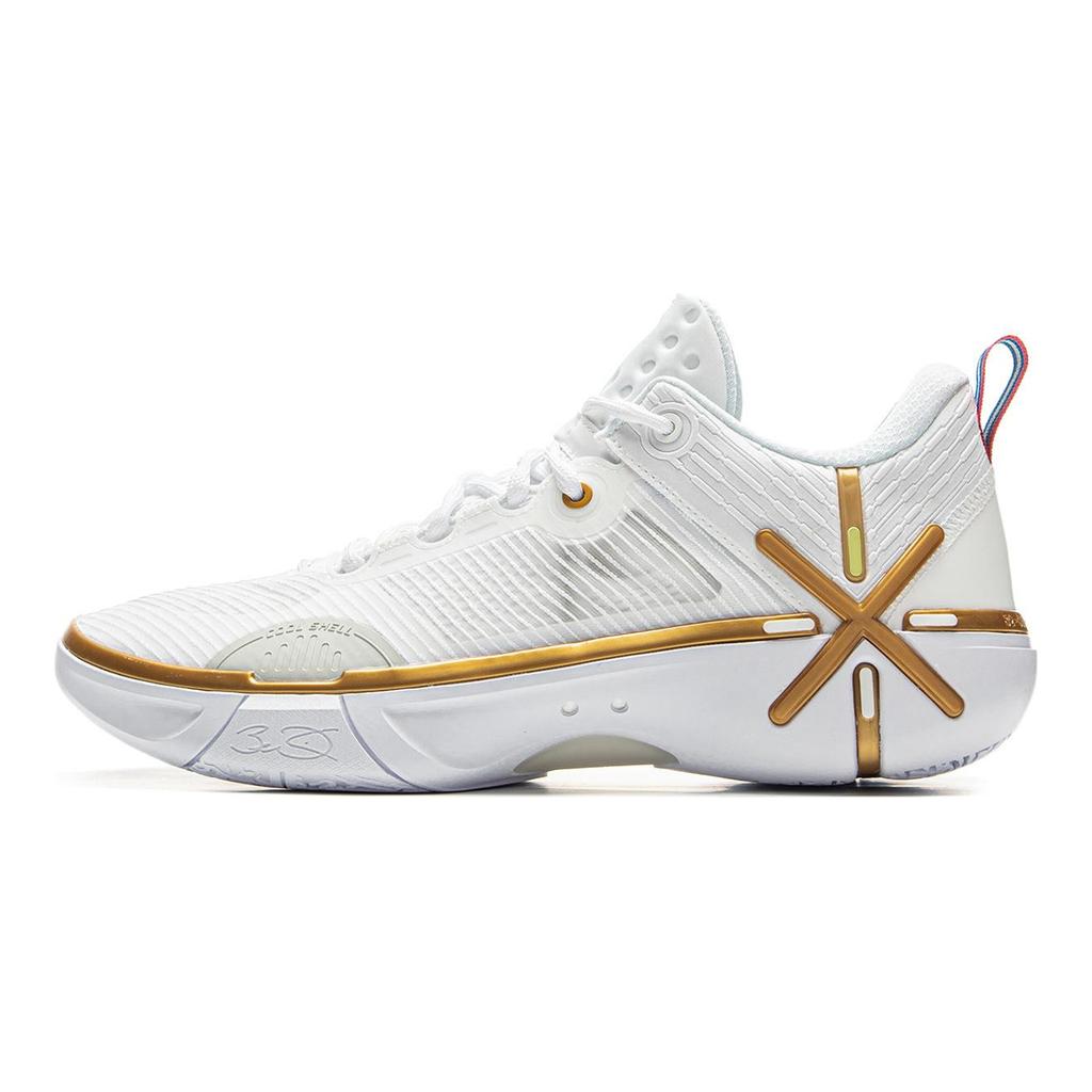 Li Ning Wade Shadow 6 Нескользящие Устойчивые к истиранию Низкие Баскетбольные кроссовки Мужские Белые ABPV021-1
