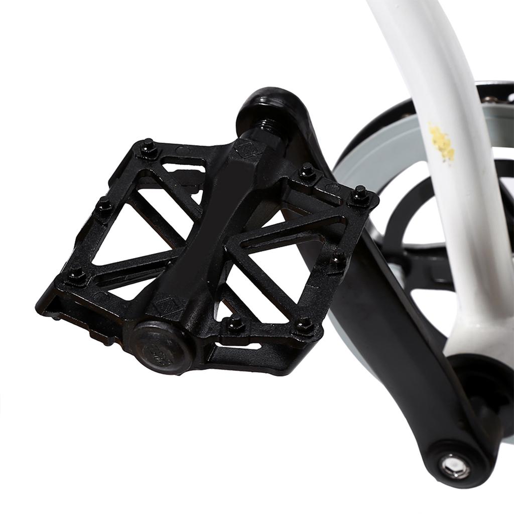 1 пара противоскользящих легких алюминиевых педалей для горного велосипеда(черный)