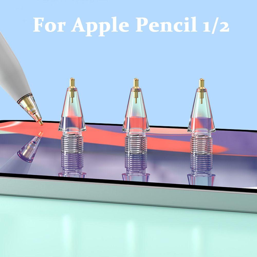 Ручка, совместимая с Apple Pencil Gen 1/2, запасной сменный наконечник для Apple Pencil, прозрачный наконечник