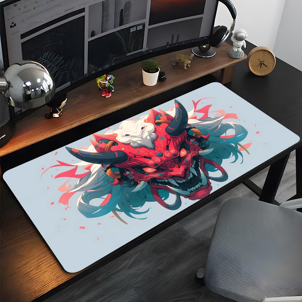 Japanese Oni Mask Mouse Pad High Quality Natural Rubber Mouse Pad The Most Professional Washable Laptop Mouse Pad