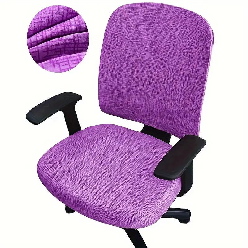 2 Pack High Elastic Thickened Office Chair Covers Split Computer Armchair Slipcover Home Textile Protector