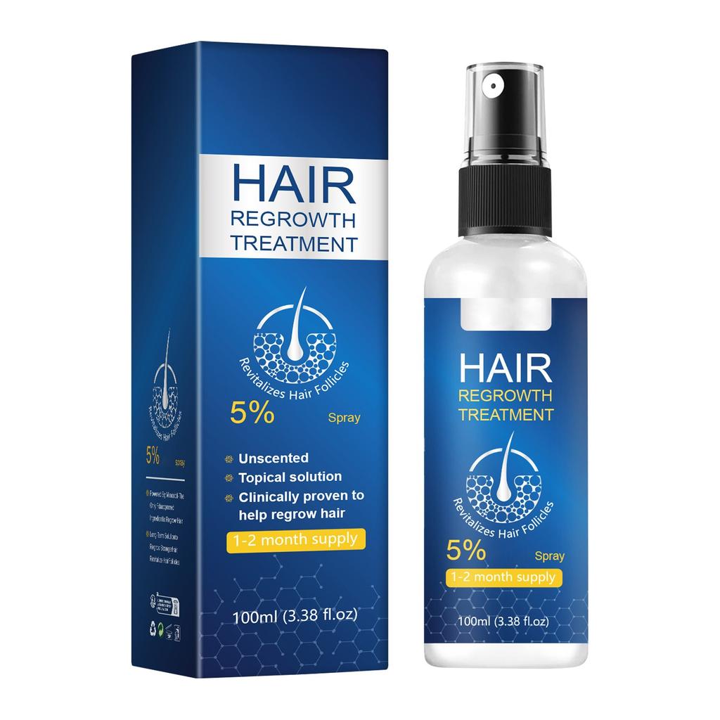 5% местный раствор сыворотка для густоты волос спрей для роста волос сыворотка для волос эффективное улучшение выпадения волос бифуркация спрей для роста волос, 100 мл