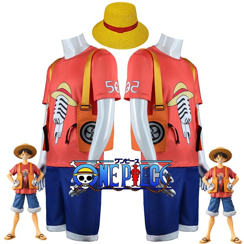 Костюм Косплей Луффи из Фильма Красный One Piece для Детей и Взрослых