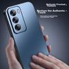 OPPO Reno12 Phone Case, OPPO Reno12 Protective Cover, AG Frosted Lens Full Protection, Real Machine Feel, Simple Luxury Anti-Dropn, Graphite Black