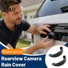 Side Mirror Rain Visor Backup Camera Cover for Ford Maverick 2022-2026, Rearview Car Exterior Accessories Sun Shield, Carbon Fiber Pattern Soft