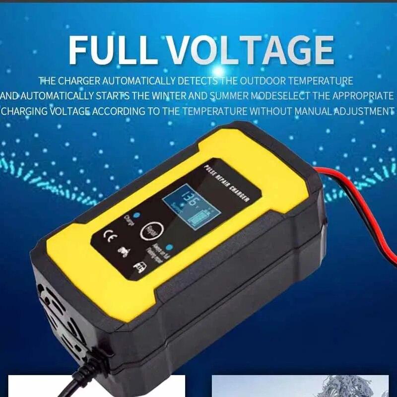 1 шт. Автомобильное зарядное устройство для аккумулятора, импульсное, для ремонта мотоциклов и автомобилей, подходит для зарядки свинцово-кислотных аккумуляторов с 12 В 6 А