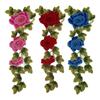 2Pcs Flower Applique Fashion Cheongsam Patch Fabric Sticker Lace Patches Sewing DIY Dress Embroidered Garment Accessories