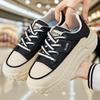 Women's Shoes, Versatile and Fashionable Thick-soled Shoes, Lace-up Casual Shoes, Height-enhancing Shoes