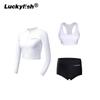 Diving Rash Guard Set Women UV Protection Long Sleeve Swimwear Surfing Snorkeling Swimming