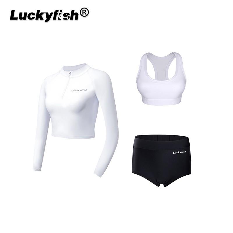 Diving Rash Guard Set Women UV Protection Long Sleeve Swimwear Surfing Snorkeling Swimming