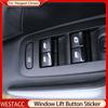 Car Window Lift Switch Button Sticker Sequin for Peugeot 208 301 508 307 407 607 408 2008 3008 5008 Citroen C4 C5