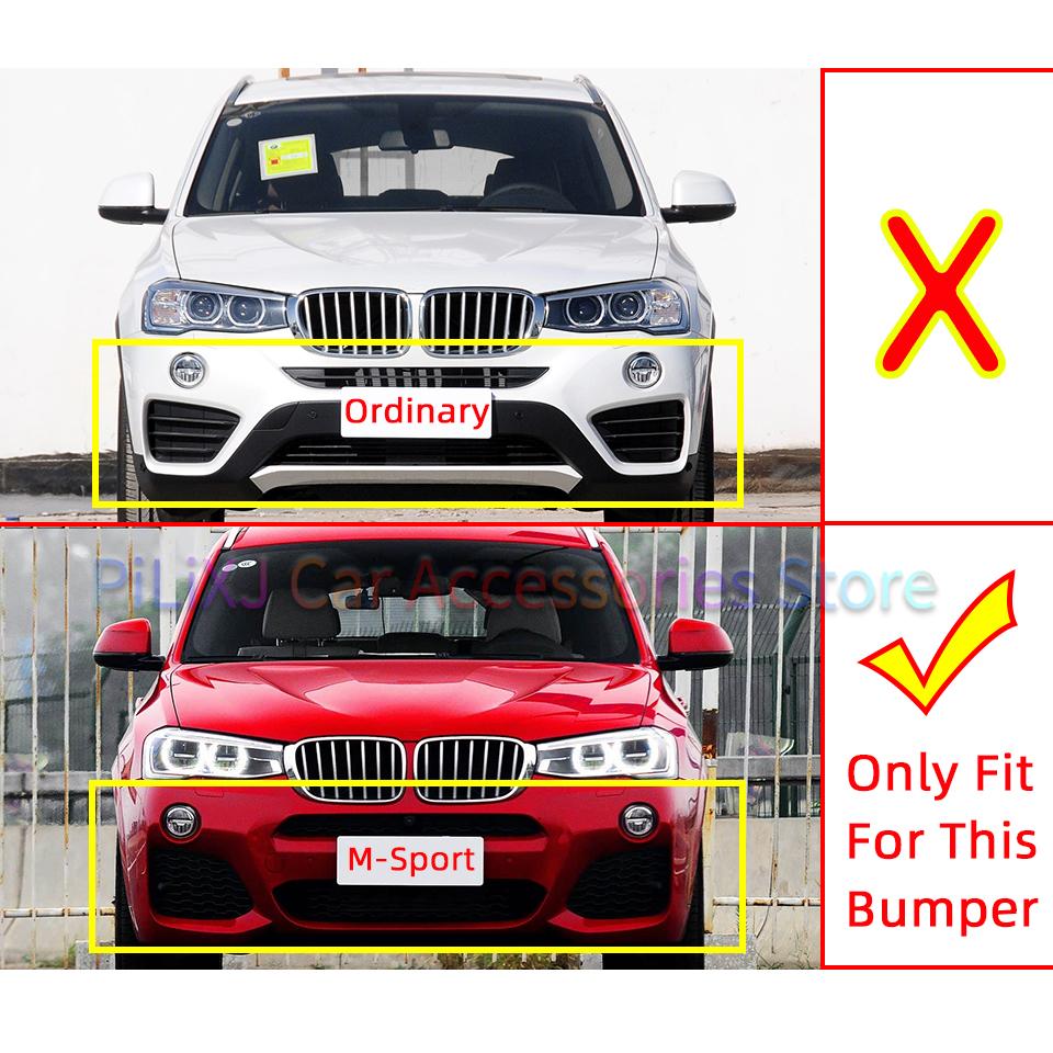 Front Rear Bumper Towing Hook Cover Shell Cap Hauling For BMW X4 F26 LCI M-Sport 2014-2018 #51118065883 51128066750