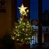 3D Illuminated Christmas Tree Topper Star Light, 1pc Lighted Star for Xmas Tree Top, Indoor Holiday Party Decor