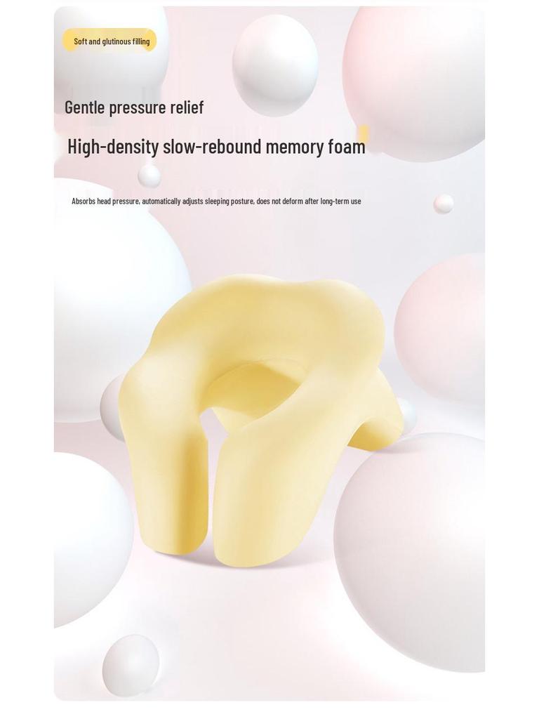 Многофункциональная U-образная подушка из пены с эффектом памяти для сна за столом или в путешествии