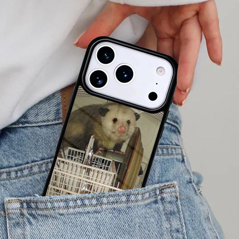 Dishwasher Possum Cute Phone Case for iPhone 16e 15 14 13 12 17 Pro Max Plus Air 17pro Cover Coque