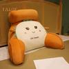 Support Lumbar Shape Pillow Cartoon Soft Large Backrest Waist Cushion Bed Back Cushion Dormitory Seat Pillow