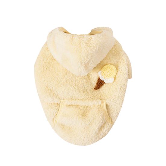 Куртка для домашних животных с капюшоном, термомультфильм, декор для мороженого, куртка для собак, одежда