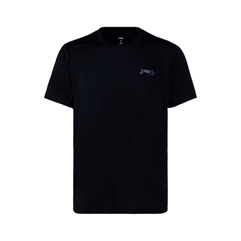 LI-NING Summer New Men's Short Sleeve T-Shirt Lightweight Breathable Comfortable Crew Neck Simple Fashion Casual Sports T-Shirt