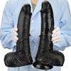36*7 см Черный ПВХ Большой Анальный Расширение Анальная Пробка Искусственный Фаллоимитатор Мастурбатор Фистинг Секс-Игрушки Для Взрослых Большой Член Реалистичный Пенис
