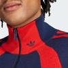 adidas Оригинальный полосатый пэчворк длинный рукав пуловер свитер мужские свитера синий IR7128