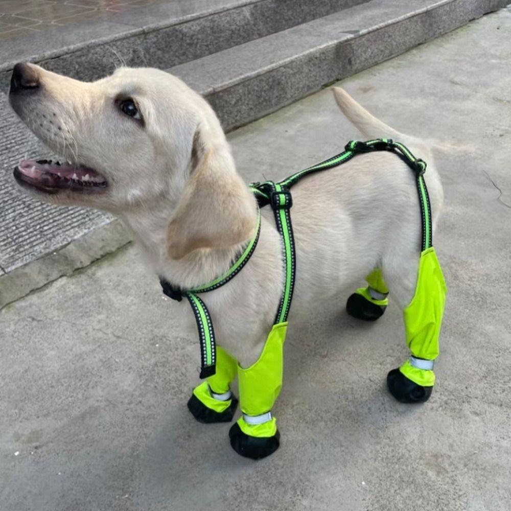 Светоотражающие Водонепроницаемые Ботинки для Собак Дышащие Протекторы для Лап Собак Брюки для Собак Чехол для Лап Всесезонные