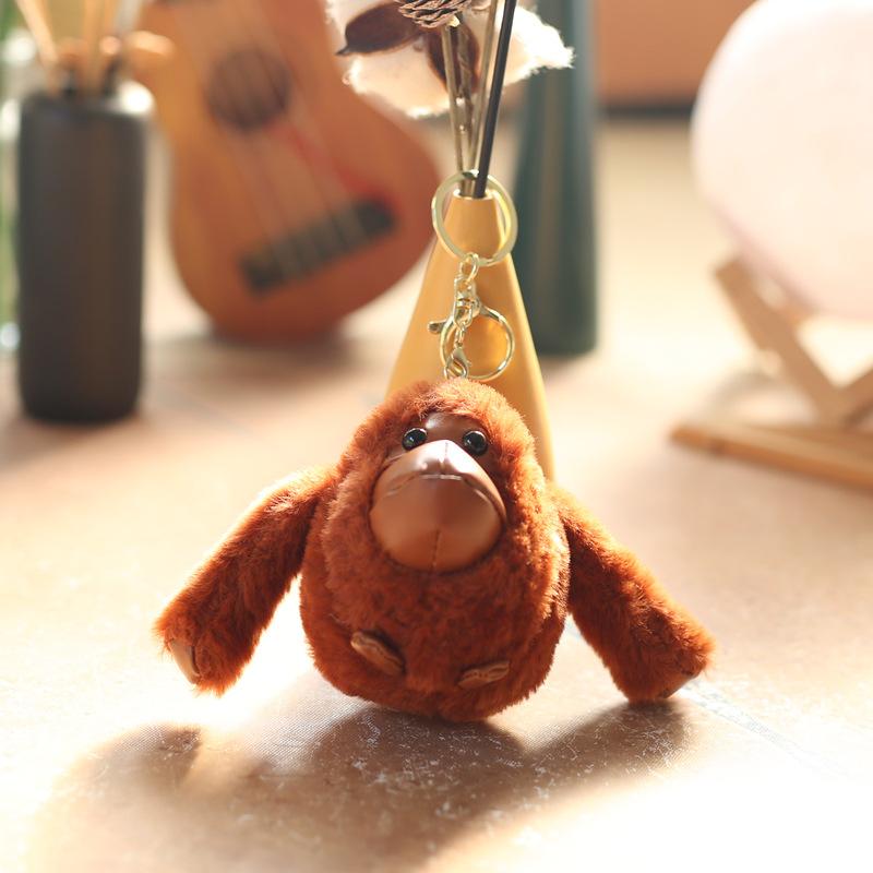 Милая плюшевая игрушка-подвеска в виде обезьяны с длинными руками, кукла-малютка в виде обезьяны-гориллы, подвесная кукла-брелок